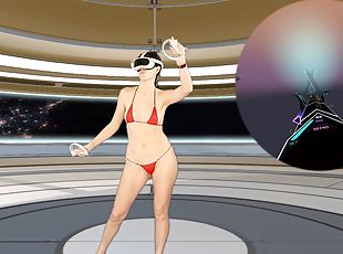 Part 1 of Week 3 - VR Dance Workout. I reached the next level.
