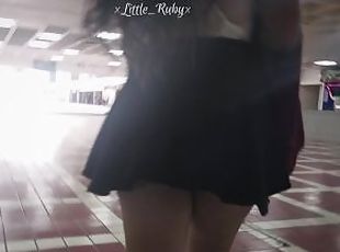 I was standing behind looking at her ass and it worked! PUBLIC CANDID UPSKIRT, LATINA WHORE, EXHIB