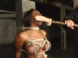 Jada Fire gets pulled by the nipples and beaten with a stick