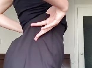 Sexy dance in dark underwear