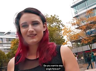 German Redhead Slut meet and fuck dating on Public Street