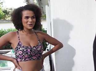 ebony prankish teen Alina Ali hot sex