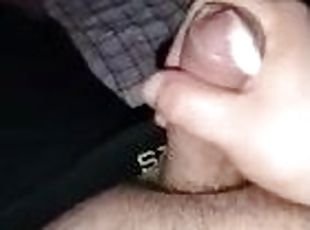 Jerking off while wife at work