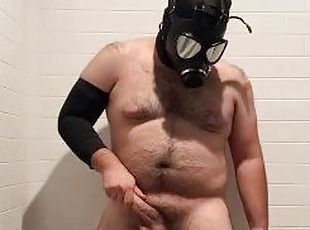 Masked Bear Shows Off and Pisses His Boxer Briefs