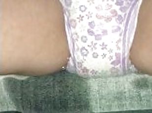 Pullup wearing wife loves to overflow her diaper for me