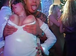 Jenny Baby natural tits getting sucked in group party porn