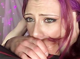 Innocent Egirl Throat Pounding Gagging Sloppy Deepthroat (Full video on Onlyfans)