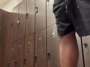 Got Horny at the Gym ???? Came Twice in the Lockerroom???? would you help me ????