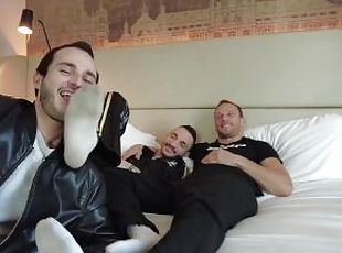 SHAVING A BITCHES HAIR AND FIST HIS ASS HOLE MASTER GARCON, DARK HERMES AND BRETT TYLER