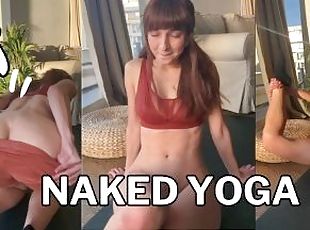 Muscle Girl Suddenly UNDRESSES While Doing YOGA (MASTERPIECE)