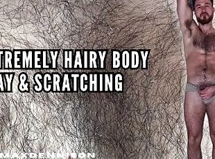 Extremely hair body play & scratching