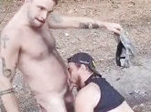 Hikers Blowjob in the Forest