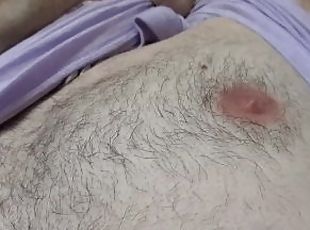 Close-up of body hair, nipples and armpits