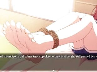 Bonds [ BDSM Hentai game ] Ep.5 tied up in public and rough tickling