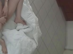 I hid the camera and caught my cousin masturbating in bed