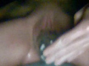 Fingering of her wet amateur pussy