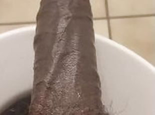 banhos, masturbação, pénis-grande, punheta, preto, gozando, chuveiro, apanahado, sozinho, pénis