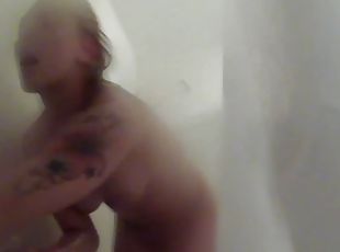 mandi, remaja, gambarvideo-porno-secara-eksplisit-dan-intens, berambut-pirang, nakal, mandi-shower