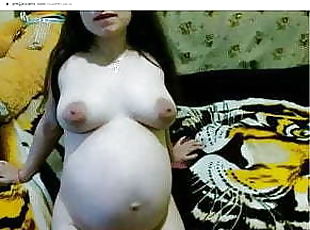 pregnant white mom invites you to milk her