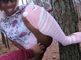 Sneaking To Forest Squirting On StepDadFace & Fucked, Real Geek Step Daughter Sheisnovember Pussy