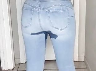 kencing, awam, sukan, amateur, perempuan-afrika, seluar-dalam, fetish, jeans