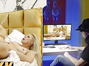 selingkuh, orgasme, isteri, dewasa, gambarvideo-porno-secara-eksplisit-dan-intens, bintang-porno, stocking-stockings, berambut-pirang, normal, ceko