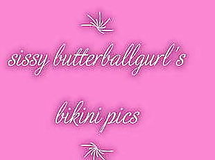 butterballgurl, sissy models a sexy bikini