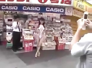 Walking semi-nude in Tokyo Streets