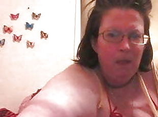 teta-grande, masturbação, cona-pussy, mulher-madura, bbw, dedos, natural, webcam