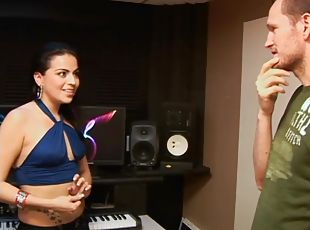 Sweet Riza Santana Gets Her Pussy Drilled In This Music Story