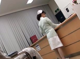 asiatisk, sjuksköterrska, hardcore, japansk, par, uniform, verklighet