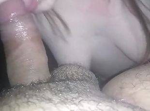 gothic blonde sucking cock like a good girl