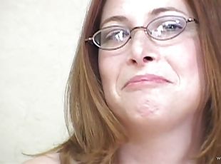 A nerdy girl sucks a BBC and then gets fucked like never before