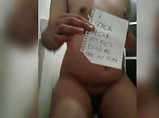 Obedient man with useless dick nude
