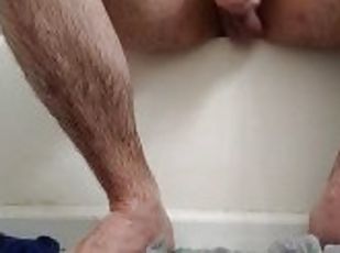 bañando, papá, anal, gay, regordeta-chubby, a-solas, afeitada, blanca, tatuaje, oso