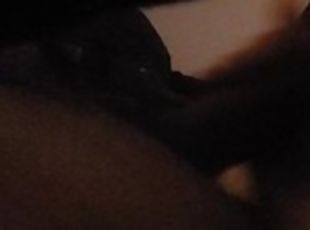 Sneaking a video of her deep throating my cock