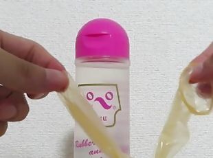 asiático, botella, juguete, japonés, a-solas, condón