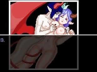 Doki Doki Tri-line [Hentai NSFW game] Ep.2 lovely lesbian succubus not so romantic sex