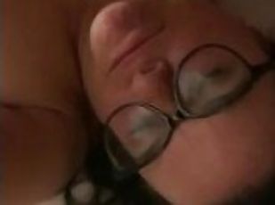 Cumshot Facial with glasses