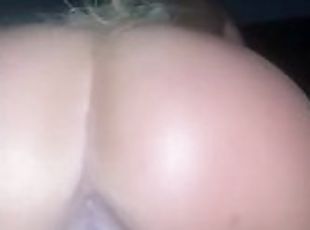 Wet blonde reverse cowgirl till I cum in her tight pussy
