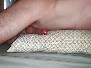 Humping My Pillow Moaning And Gasping Loudly, Cumshot in Condom