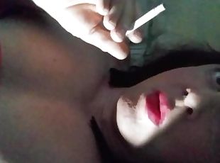 LolaShemale74 Fetish Smoking and Cum