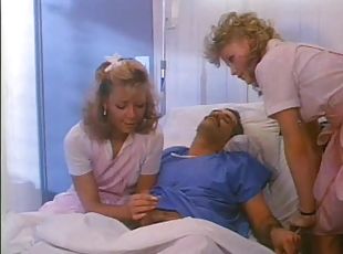 Horny Lesbian Nurses Have a Wild Orgy With a Patient - Vintage Porn