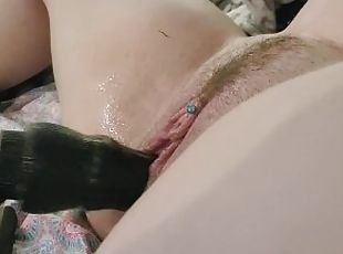 Pierced pussy squirting from fuck machine OF-SAILOROFJUPITER