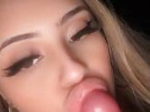 I love spitting and sucking on his cock