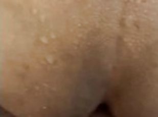 Sh*t Happens - BBW Amateur Latina Milf Gives Sloppy Blowjob and Fucks Step Dad In The Shower - Pov