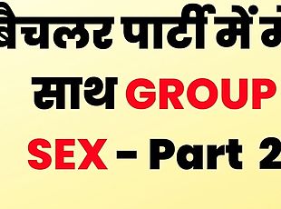 fête, hardcore, indien, sexe-de-groupe