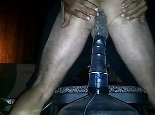 Private Video, Riding a Long Black Toy Mod Deap Hiding Outside in My Porch