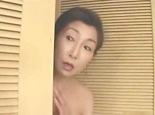 Mature Japanese wife gets fucked in the bathroom