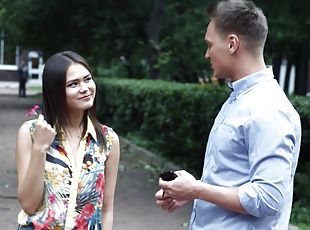 Mia Kiss seduced by a stranger on the street and creampied